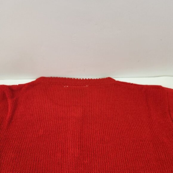Lalita Red Cardigan Sweater with Poppies NEW Old Stock Size Large - Picture 12 of 13